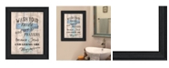 Trendy Decor 4U Bathroom Humor by Debbie DeWitt, Ready to hang Framed Print, Black Frame, 15" x 19"